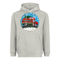 Moon Dust santa claus with retro van  christmas ornament Heavyweight Hoodie - BundleAndBundleShop