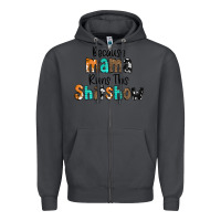 Smoke Because Mama Runs This Shitshow Zipper Hoodie - CowCowDesign