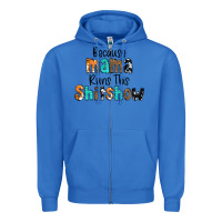True Royal Because Mama Runs This Shitshow Zipper Hoodie - CowCowDesign