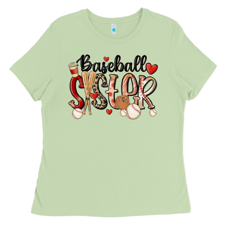 Baseball Sister Ladies Tee by MaliasSmallBusiness | Teevron