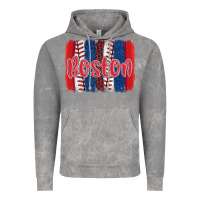 Cloud Rock boston baseball team spirit brushstrokes Vintage Hoodie - Artiststas