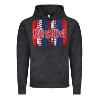 Vintage Black boston baseball team spirit brushstrokes Vintage Hoodie - Artiststas