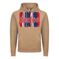 Vintage Coffee boston baseball team spirit brushstrokes Vintage Hoodie - Artiststas