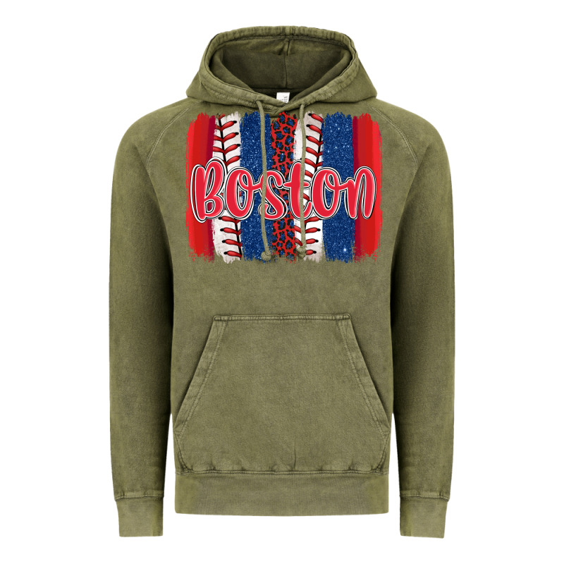 Boston Baseball Team Spirit Brushstrokes Vintage Hoodie by Artiststas | Teevron
