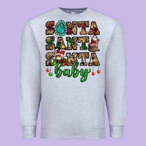 Santa Santa Santa Baby Premium Sweatshirt Designed By Fadigitalartstudio