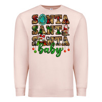 Pale Pink santa santa santa baby Premium Sweatshirt - FaDigitalArtStudio