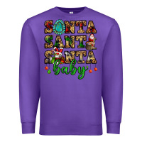 Purple santa santa santa baby Premium Sweatshirt - FaDigitalArtStudio