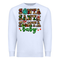 White santa santa santa baby Premium Sweatshirt - FaDigitalArtStudio