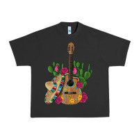Pigment Black ,mexican sombrero guitar rose cactus Urban Heavy Tee - Artiststas