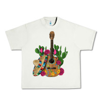 Pistachio ,mexican sombrero guitar rose cactus Urban Heavy Tee - Artiststas