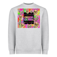 Heather Grey straight outta fucks to give Heavyweight Sweatshirt - TumblerDesignByShophia