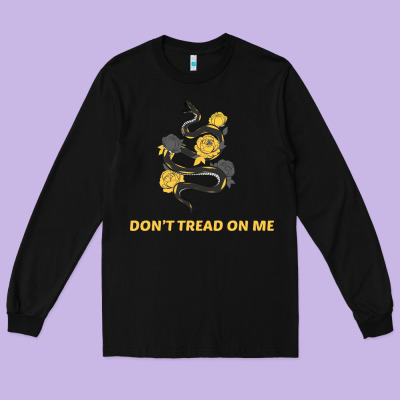 Don't Tread On Me Long Sleeve Tee Designed By Bettercallsaul