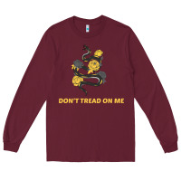 Burgundy Don't Tread On Me Long Sleeve Tee - Bettercallsaul