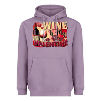 Lavender Wine İs My Valentine Fa Heavyweight Hoodie - FaDigitalArtStudio