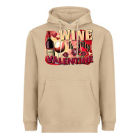 Mushroom Wine İs My Valentine Fa Heavyweight Hoodie - FaDigitalArtStudio