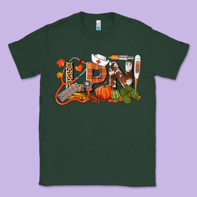 Fall Lpn Licensed Practical Nurse Classic Tee Designed By Lillyallendesigns