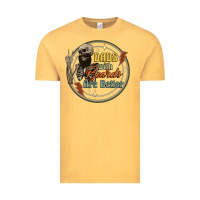 Vintage Mustard dads with beards are better Vintage Tee - Artiststas