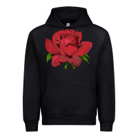 Black Oklahoma Rose Illustrations Urban Hoodie - LillyAllenDesigns