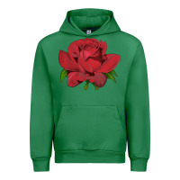 Emerald Oklahoma Rose Illustrations Urban Hoodie - LillyAllenDesigns