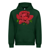 Forest Green Oklahoma Rose Illustrations Urban Hoodie - LillyAllenDesigns