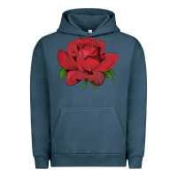 Pigment Midnight Navy Oklahoma Rose Illustrations Urban Hoodie - LillyAllenDesigns