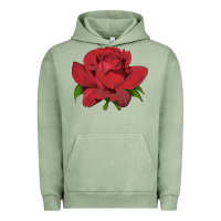 Pigment Oil Green Oklahoma Rose Illustrations Urban Hoodie - LillyAllenDesigns