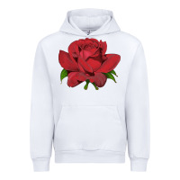 White Oklahoma Rose Illustrations Urban Hoodie - LillyAllenDesigns