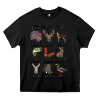 Black god says i am hunting Heavy Core Tee - MaliasSmallBusiness