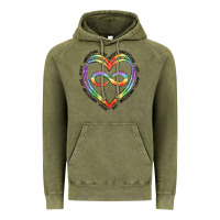 Vintage Olive autism heart Vintage Hoodie - Artiststas