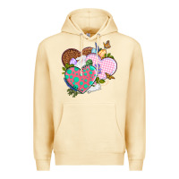 Pina Colada Easter Day Western Easter hearts Premium Hoodie - OliviaCreatesArt