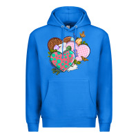 True Royal Easter Day Western Easter hearts Premium Hoodie - OliviaCreatesArt