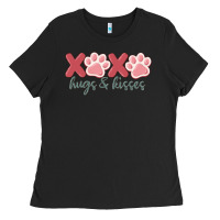 Black xoxo hugs and kisses Ladies Tee - MaliasSmallBusiness