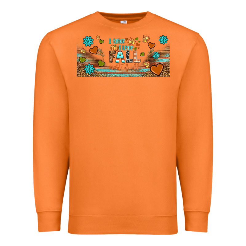 I Think I Love Fall Most Of All Libbey Glass Premium Sweatshirt by BundleAndBundleShop | Teevron