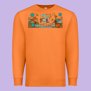 I Think I Love Fall Most Of All Libbey Glass Premium Sweatshirt Designed By Bundleandbundleshop