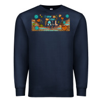 Navy i think i love fall most of all libbey glass Premium Sweatshirt - BundleAndBundleShop