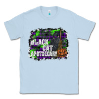 Dusty Blue black cat apothecary Classic Tee - SublimationCraftShop