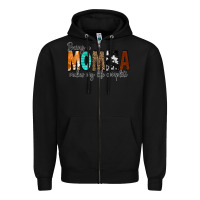 Black Being a Momma Makes My Life Complete Zipper Hoodie - CowCowDesign