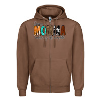 Chestnut Being a Momma Makes My Life Complete Zipper Hoodie - CowCowDesign