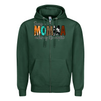 Sports Green Being a Momma Makes My Life Complete Zipper Hoodie - CowCowDesign