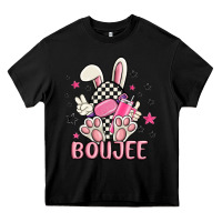 Black boujee checkered easter bunny egg trending Heavy Core Tee - MaliasSmallBusiness