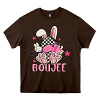 Boujee Checkered Easter Bunny Egg Trending Heavy Core Tee | Teevron