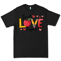 Black teach love inspire Premium Tee - MaliasSmallBusiness