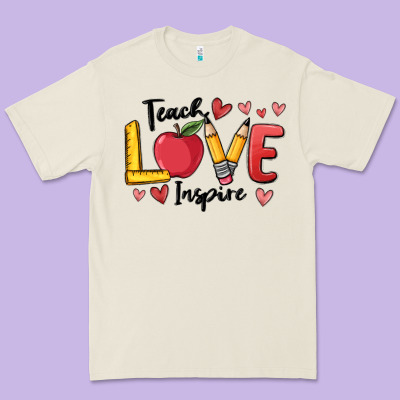 Teach Love Inspire Premium Tee Designed By Maliassmallbusiness