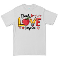 Dove Grey teach love inspire Premium Tee - MaliasSmallBusiness