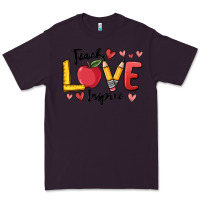 Plum teach love inspire Premium Tee - MaliasSmallBusiness