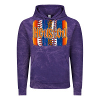 Cloud Purple houston baseball team spirit brushstrokes Vintage Hoodie - Artiststas