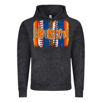 Vintage Black houston baseball team spirit brushstrokes Vintage Hoodie - Artiststas