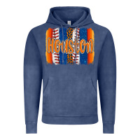 Vintage Denim houston baseball team spirit brushstrokes Vintage Hoodie - Artiststas