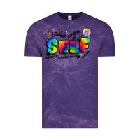Cloud Purple self love tie dye Vintage Tee - Artiststas