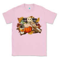 Bubblegum Pink Fall Barn Owl Classic Tee - LillyAllenDesigns